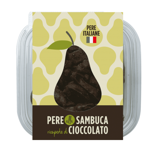 Pere italiane al cioccolato e sambuca